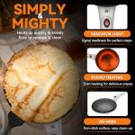 Electric Crepe Maker with Handle, 8-Inch Non-Stick