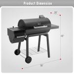Feasto Heavy-Duty BBQ Charcoal Grill and Smoker