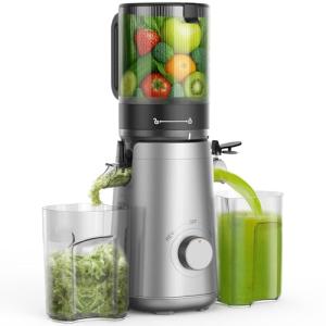 SMALLHOO Cold Press Juicer with Wide Feed Chute
