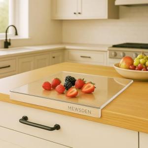 Clear Acrylic Cutting Board with Non-Slip Design