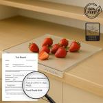 Clear Acrylic Cutting Board with Non-Slip Design