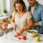 Clear Acrylic Cutting Board with Non-Slip Design