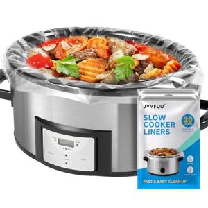 JVVFUU Large 3-8 Quart Slow Cooker Liners (20)