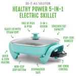 GreenLife 12" Square Electric Skillet with Vented Lid