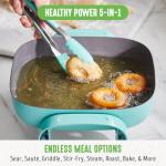 GreenLife 12" Square Electric Skillet with Vented Lid