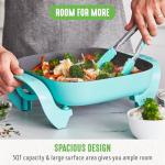 GreenLife 12" Square Electric Skillet with Vented Lid