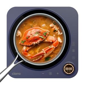 CIARRA Slim Portable Induction Cooktop with Timer