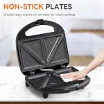 OSTBA 2-Slice Non-Stick Sandwich Maker with Indicator Lights