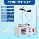 Vevitts Magnetic Stirrer Hot Plate with Digital Display