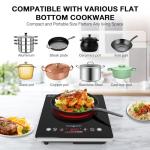 VBGK Electric Single Burner Cooktop with LED Controls