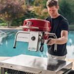 Bistro Pro Tabletop Electric Grill - Red