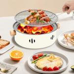 Mini Smokeless Charcoal BBQ Grill for Indoor Outdoor