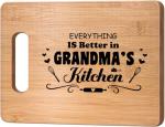 Personalized Bamboo Cutting Board for Grandmas