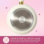 Paris Hilton Nonstick Cookware Set, 12-Piece Cream