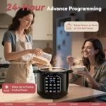 CARORI 9-in-1 Electric Pressure Cooker 6 Qt Black