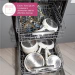 Paris Hilton Nonstick Cookware Set, 12-Piece Cream