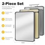 TalingMA 2 Pack Stainless Steel Cutting Boards