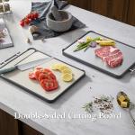 TalingMA 2 Pack Stainless Steel Cutting Boards