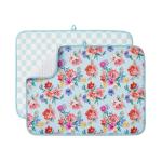 FRESHMINT Reversible Absorbent Dish Drying Mats, 2 Pack