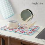 FRESHMINT Reversible Absorbent Dish Drying Mats, 2 Pack