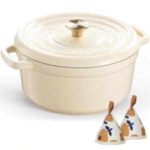 Overmont 5QT Enameled Cast Iron Dutch Oven