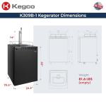 Kegco K309B-1 Black Keg Dispenser