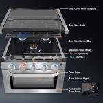 AMZCHEF RV Gas Range Stove with 3 Burners