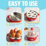 Tasty Mini Egg Cooker for Perfect Hard Boiled Eggs