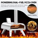 12" Dual Fuel Pizza Oven for Indoor & Outdoor