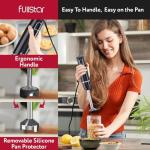 300W Handheld Immersion Blender Set in Black