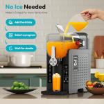 Rellytech Slushy Machine - No Ice Needed, 6 Presets