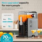 Rellytech Slushy Machine - No Ice Needed, 6 Presets