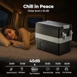 BougeRV 12V Portable Electric Car Fridge 53 Quart