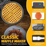 Mini Non-Stick Classic Waffle Maker - 7 Inch