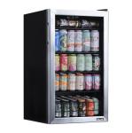 NewAir 126 Can Beverage Refrigerator with Glass Door