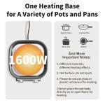 AUTUCU 6-Quart Electric Skillet with Timer