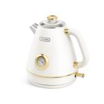 Hazel Quinn Retro 1.7L Electric Kettle - Pearl White