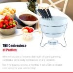 Chocolate Fondue Pot Set with Dipping Forks
