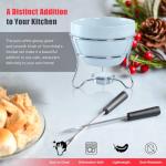 Chocolate Fondue Pot Set with Dipping Forks