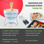 Chocolate Fondue Pot Set with Dipping Forks
