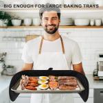 Philorn Black Silicone Heat Resistant Double Oven Mitts