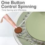 Stainless Steel Salad Spinner with Stop Button