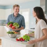 Stainless Steel Salad Spinner with Stop Button