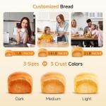 Gleedelish 2 LB Bread Maker with 13 Functions