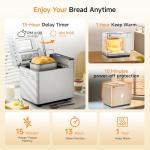 Gleedelish 2 LB Bread Maker with 13 Functions