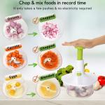 Brieftons Manual Food Chopper for Veggies and More