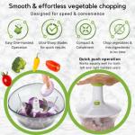 Brieftons Manual Food Chopper for Veggies and More