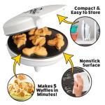 Dinosaur Mini Waffle Maker - Fun 3D Breakfast Tool