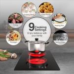 GIHETKUT 2-Burner Electric Cooktop with Touch Control