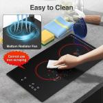 GIHETKUT 2-Burner Electric Cooktop with Touch Control